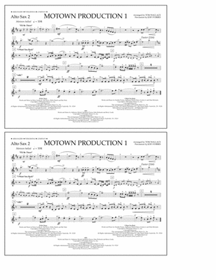 Motown Production 1(arr. Tom Wallace) - Alto Sax 2
