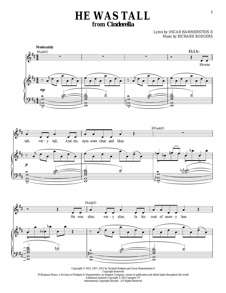 He Was Tall Voice scores gallery preview page 1