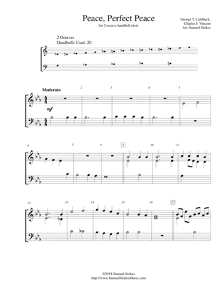 Peace, Perfect Peace - for 2-octave handbell choir