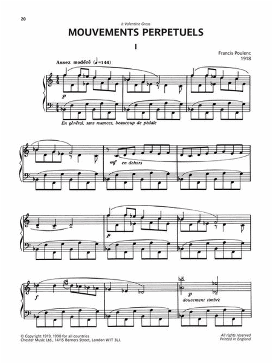 Poulenc Selected Piano Pieces Piano Solo scores gallery preview page 8