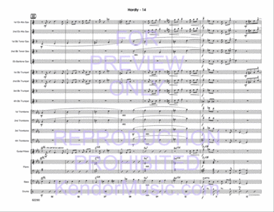 Hardly Jazz Ensemble scores gallery preview page 15