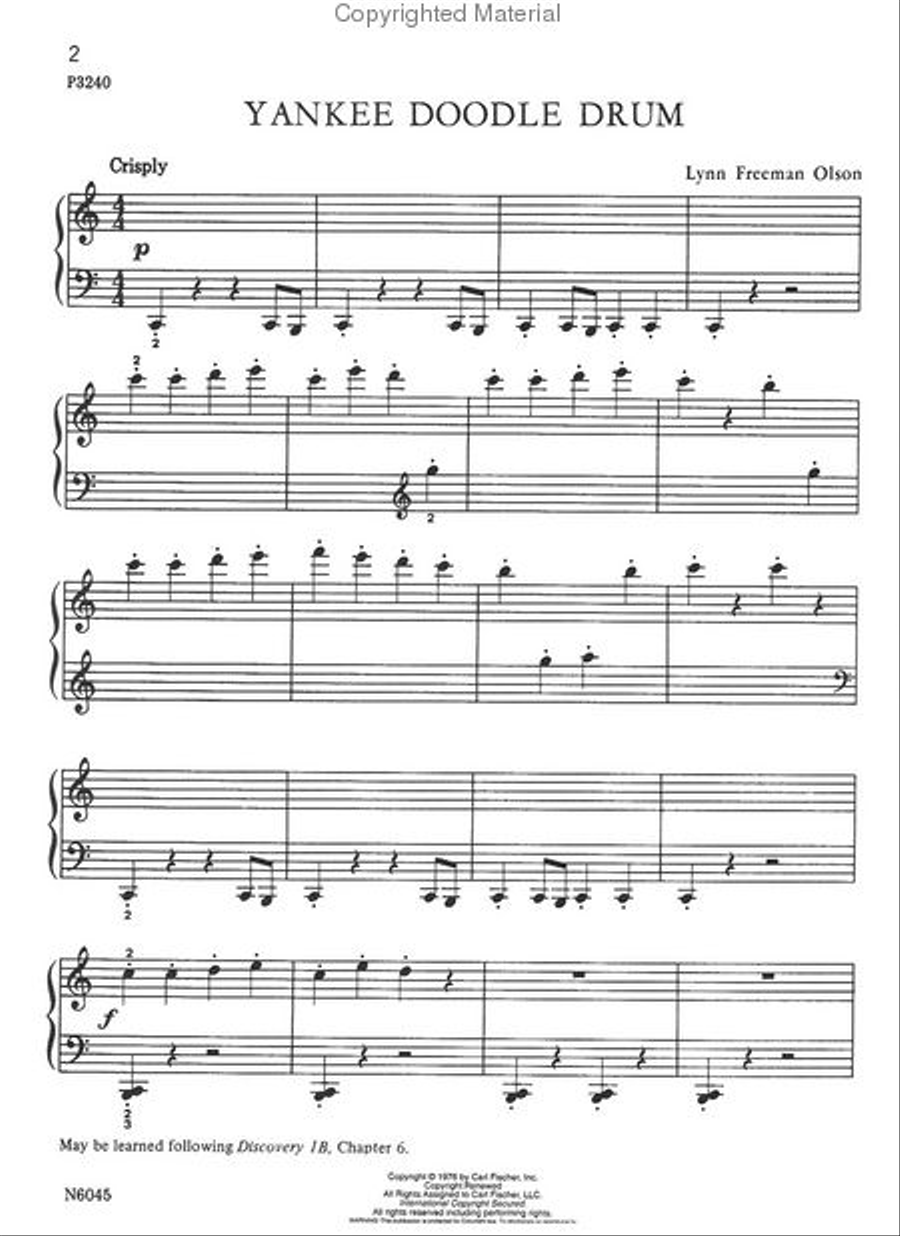 Yankee Doodle Drum Piano Method scores gallery preview page 2