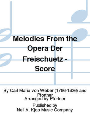 Melodies From the Opera Der Freischuetz - Score