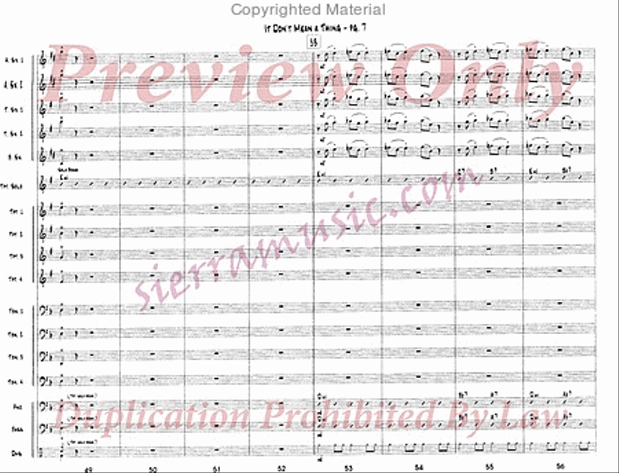 It Don't Mean a Thing If It Ain't Got That Swing Jazz Ensemble scores gallery preview page 8