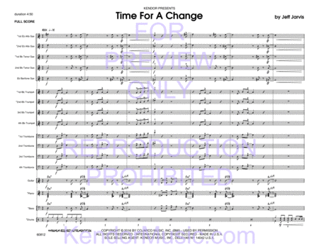 Time For A Change (Full Score)