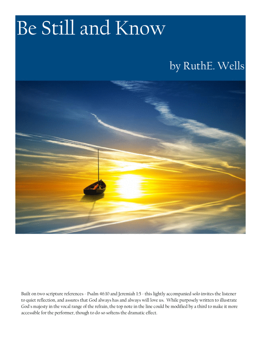 Be Still and Know Be Still and Know Voice scores gallery preview page 1