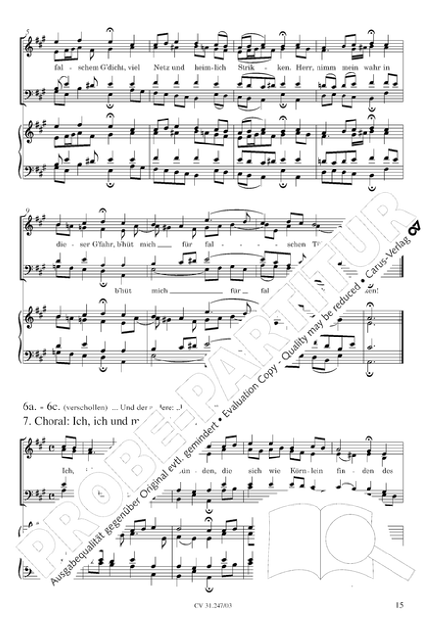 St. Mark Passion (Markus-Passion) 4-Part scores gallery preview page 16
