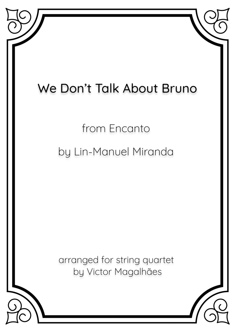 We Don't Talk About Bruno String Quartet scores gallery preview page 1