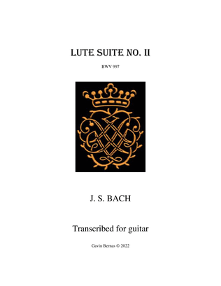 Book cover for Bach Second Lute Suite BWV 997