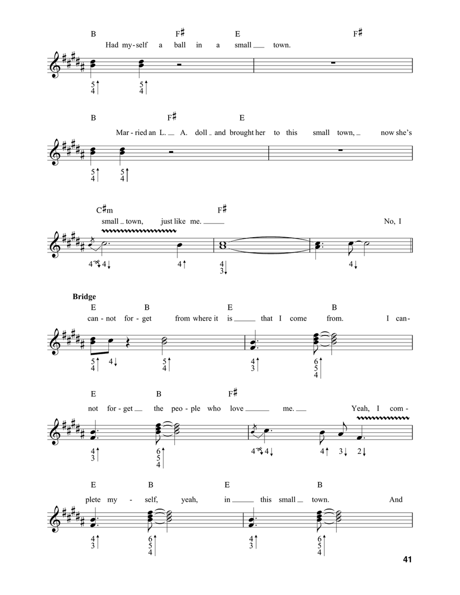 Small Town Small Town Harmonica scores gallery preview page 4