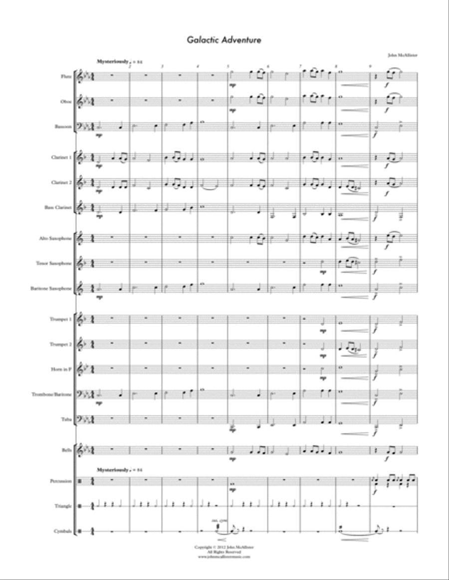 Galactic Adventure - for Concert Band