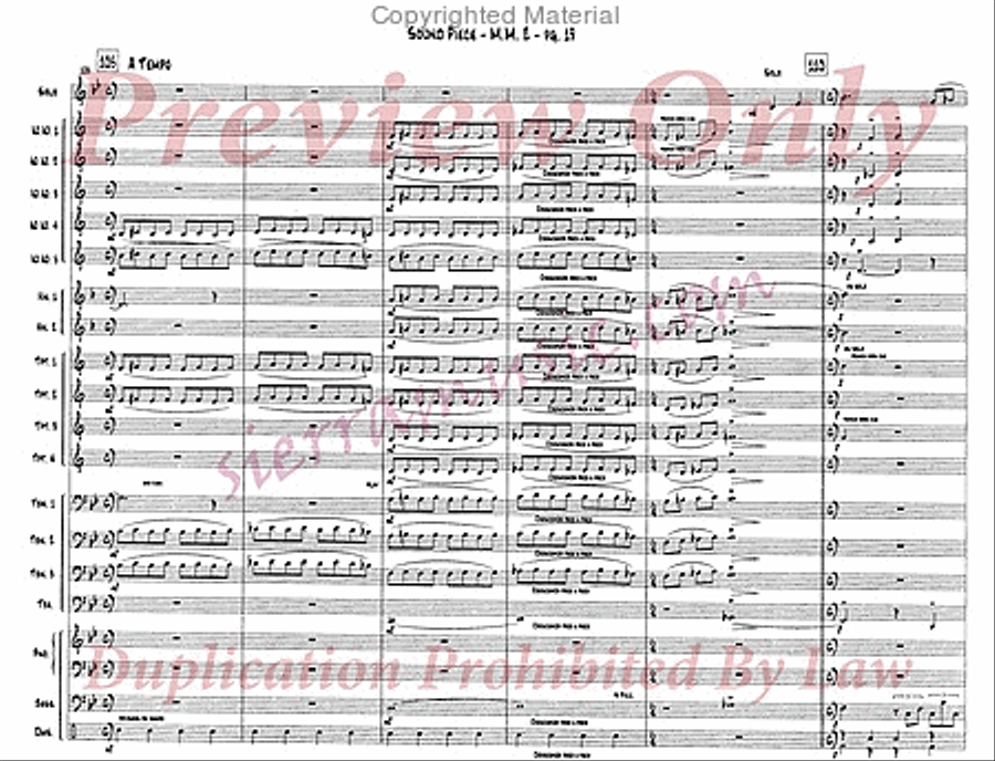 Sound Piece For Jazz Orchestra Big Band scores gallery preview page 20