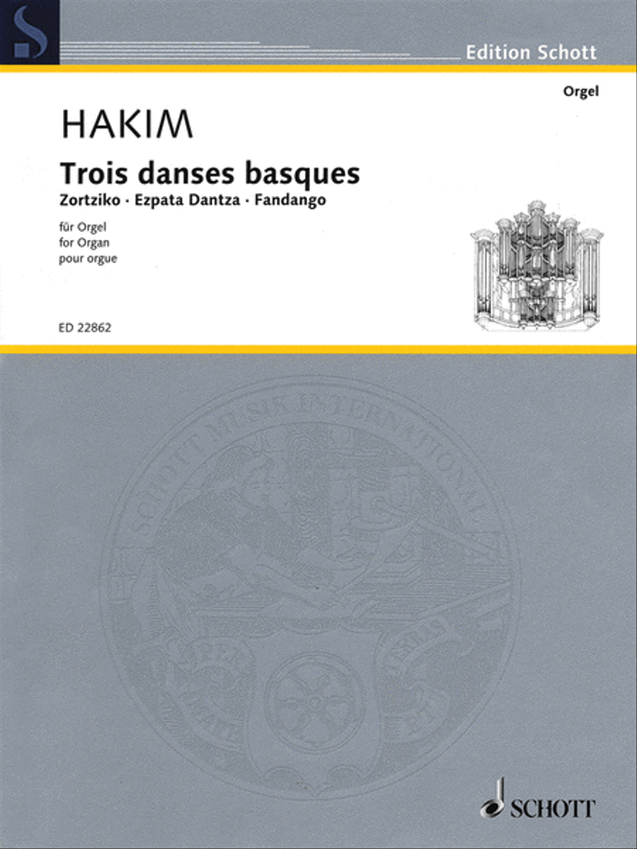 Book cover for Trois Danses Basques