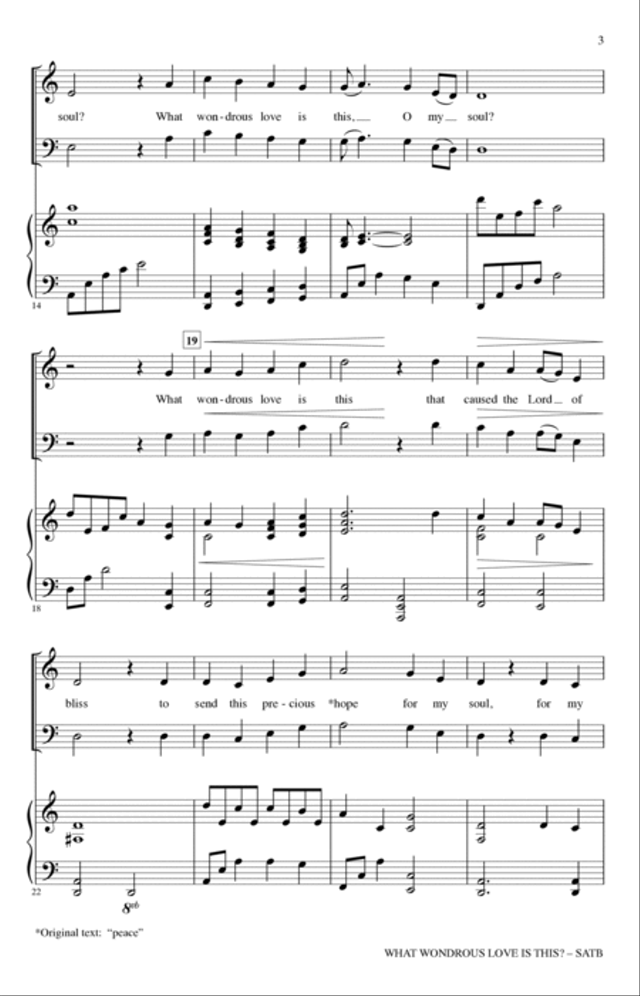 What Wondrous Love Is This? (arr. Heather Sorenson) 4-Part scores gallery preview page 2