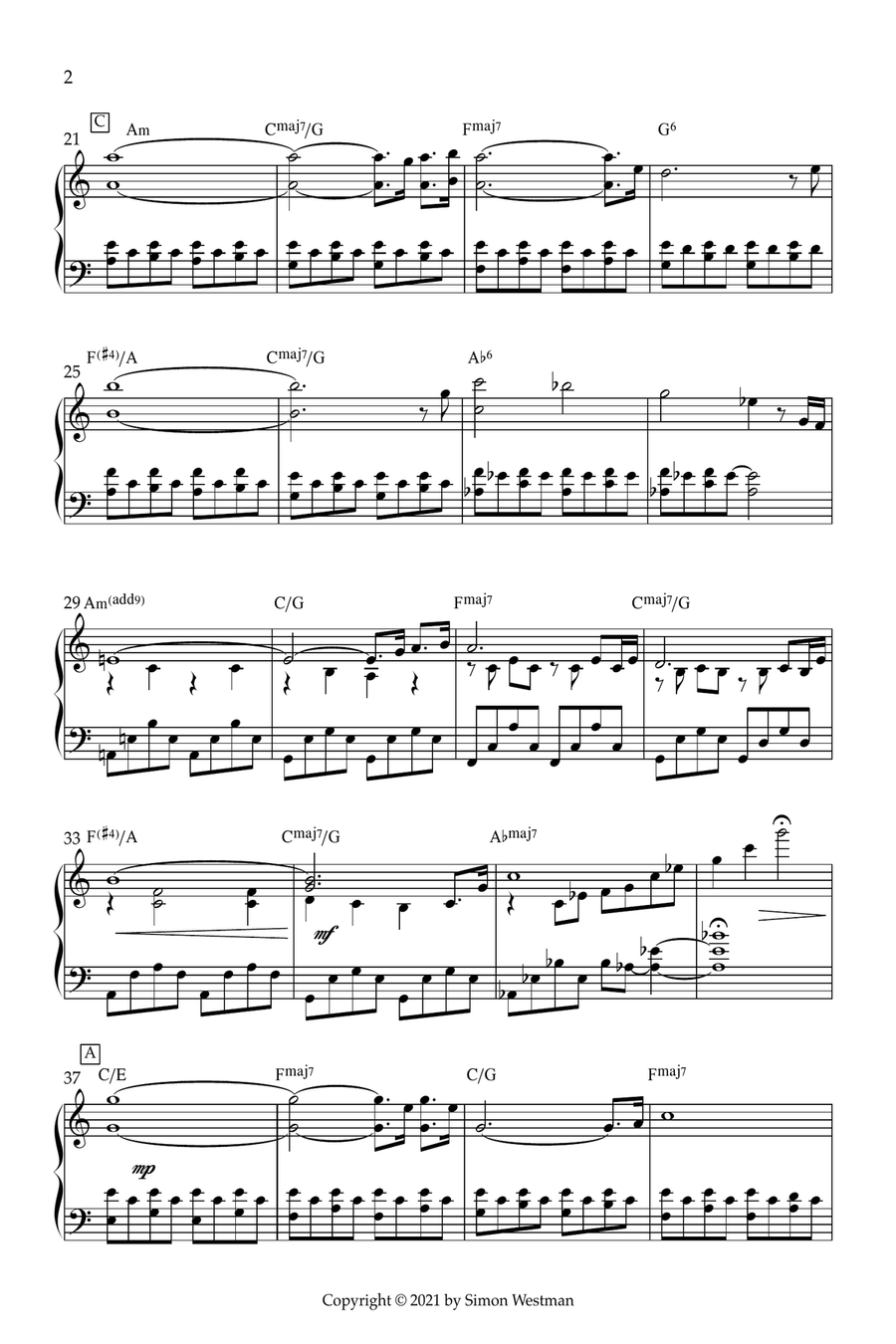 Swan Spring Piano Solo scores gallery preview page 2