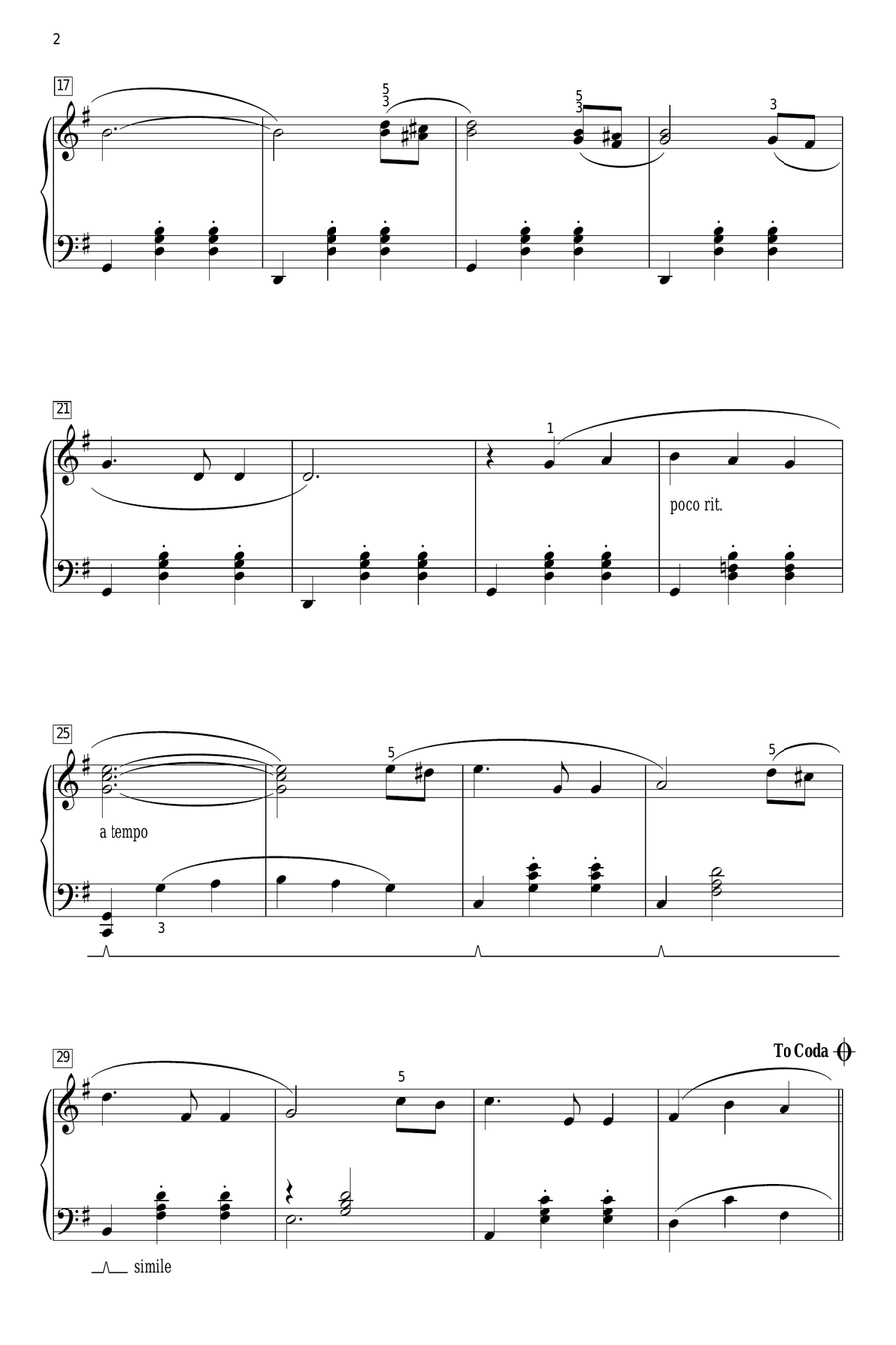 Oktoberfest Piano Solo scores gallery preview page 2