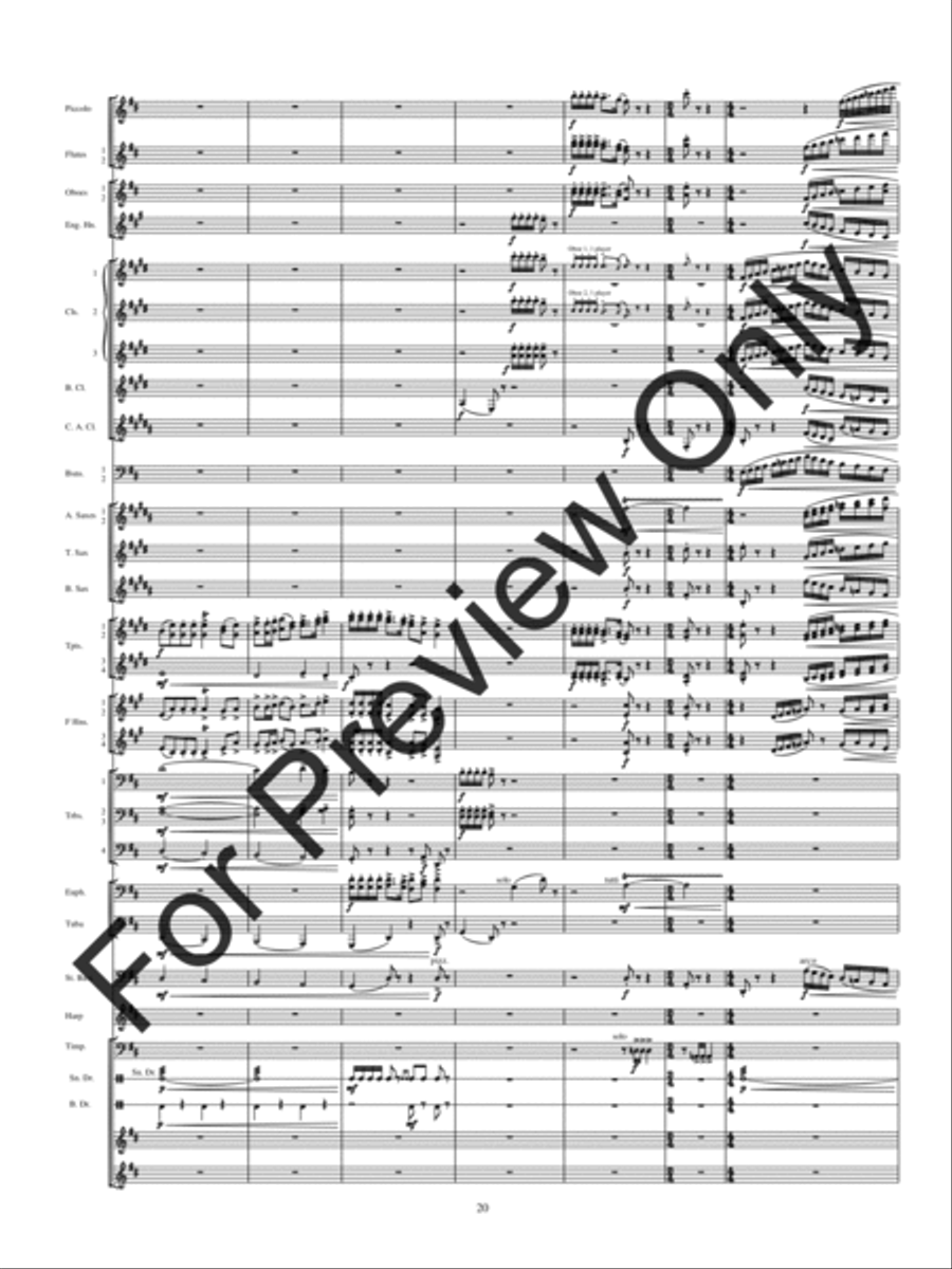 Holiday Rhapsody Concert Band scores gallery preview page 23
