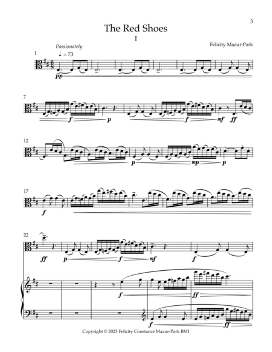 The Red Shoes Viola scores gallery preview page 3