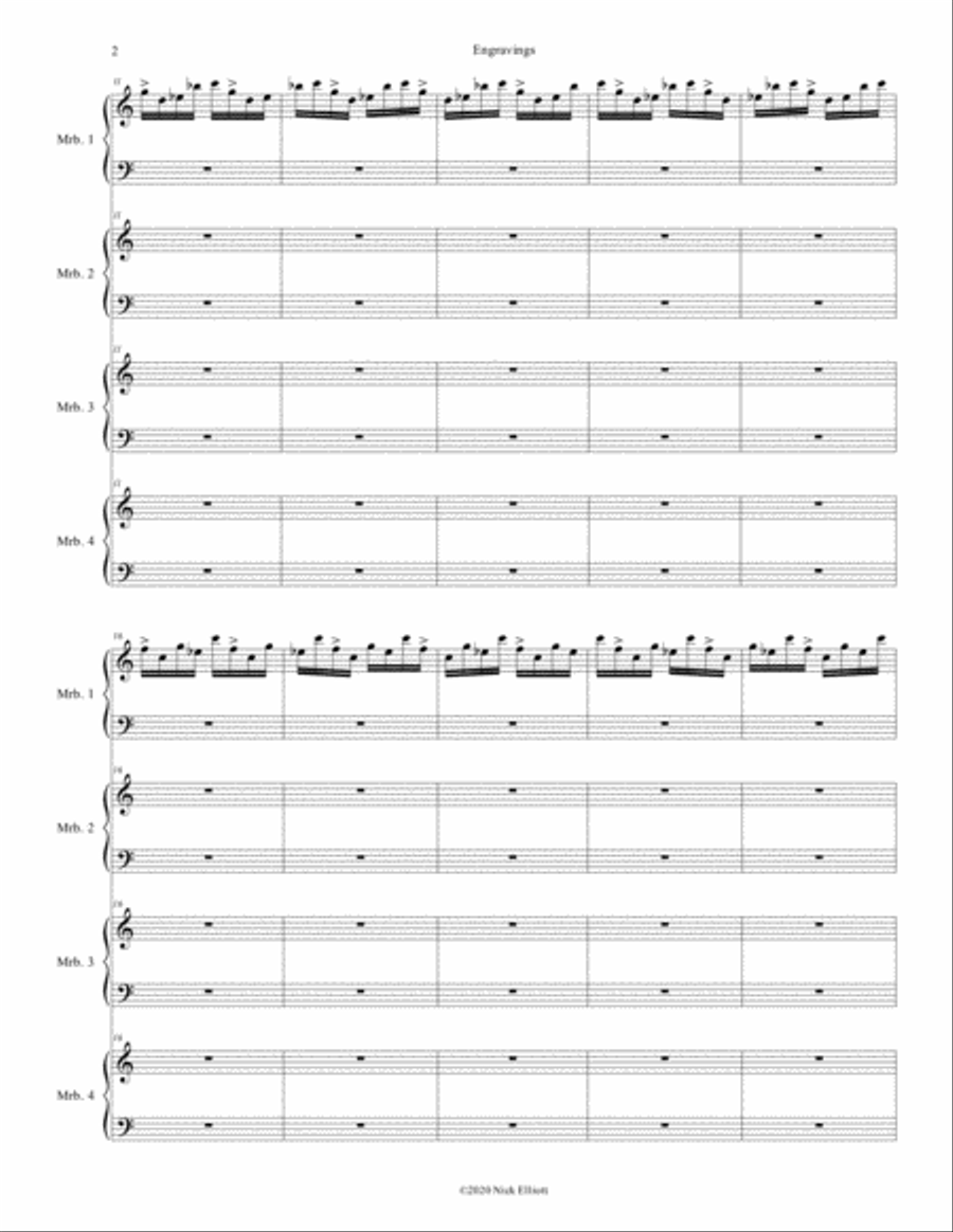 Engravings Marimba scores gallery preview page 2