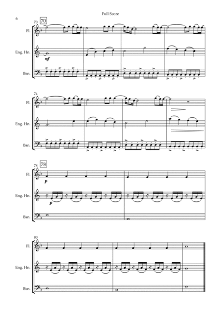 You Say Woodwind Trio scores gallery preview page 6