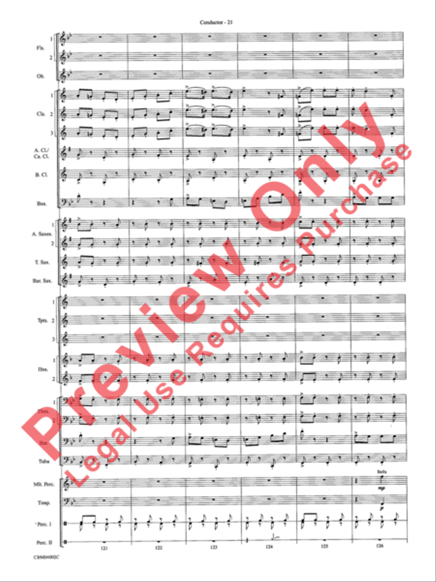 The Dam Busters Concert March Concert Band scores gallery preview page 24