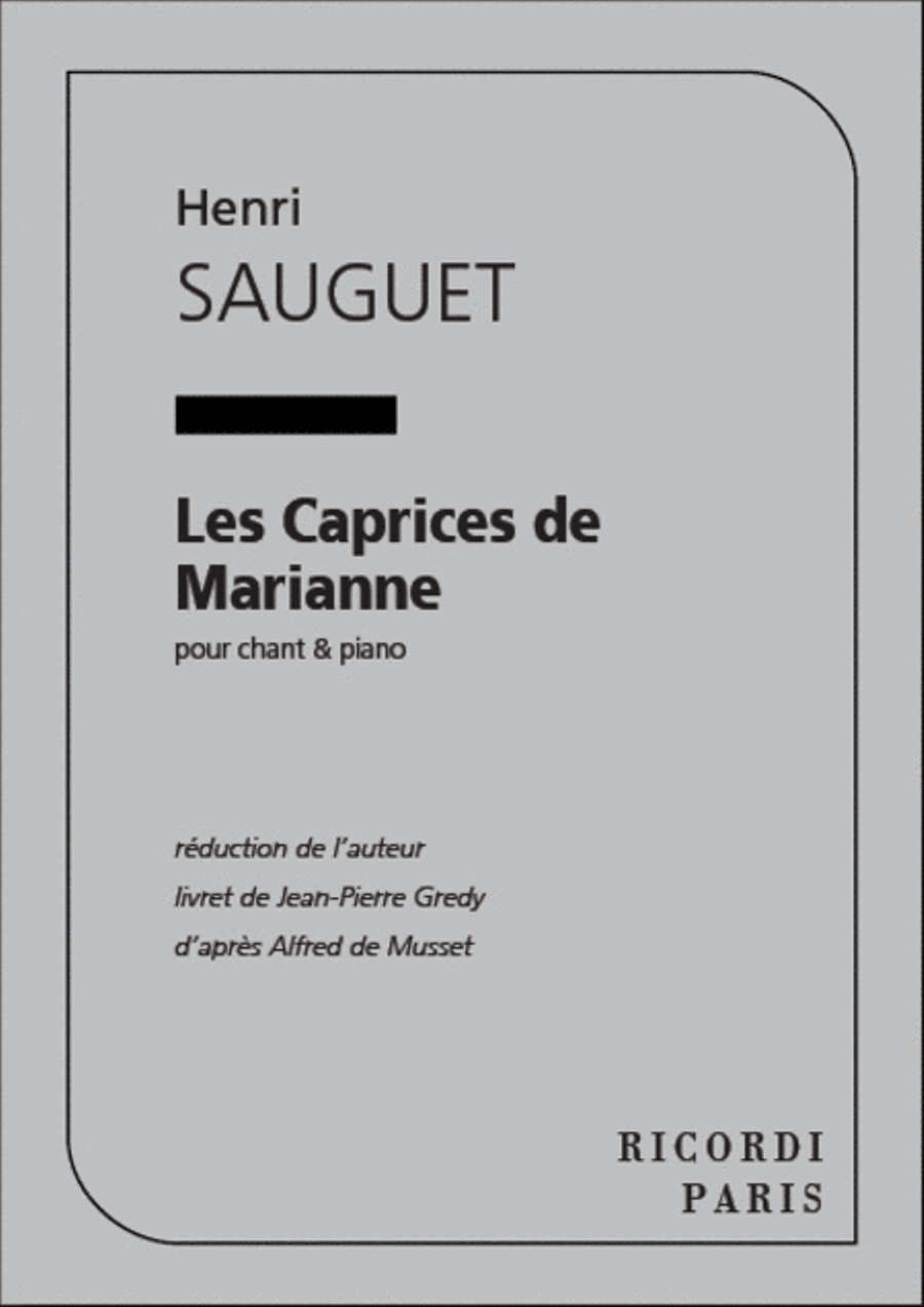 Caprices De Marianne Chant Et Piano Voice Solo scores gallery preview page 1