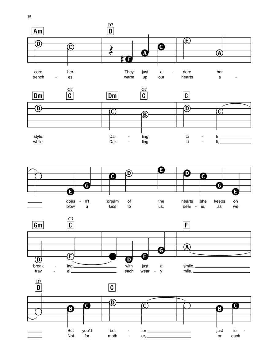 Darling Lili Electronic Keyboard scores gallery preview page 2