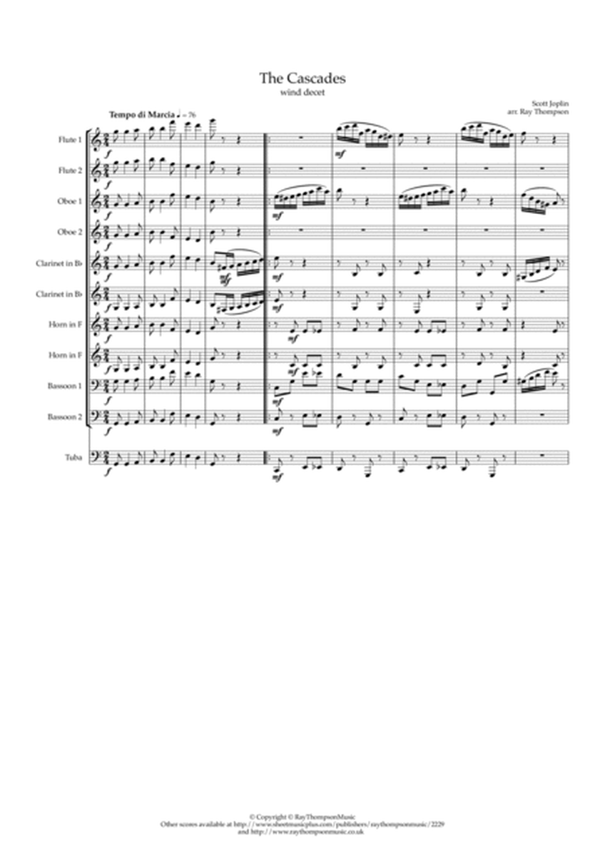 Scott Joplin: The Cascades (A Piano Rag) - symphonic wind dectet image number null
