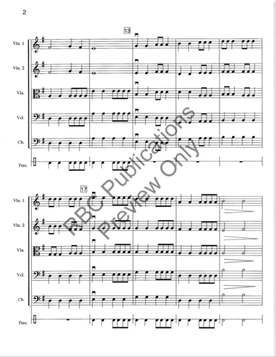 We Three Kings Rock (Score) String Orchestra scores gallery preview page 5