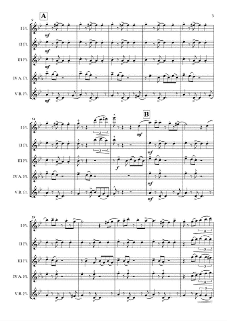 Sway (Quien Sera) Sway (Quien Sera) Flute Choir scores gallery preview page 4