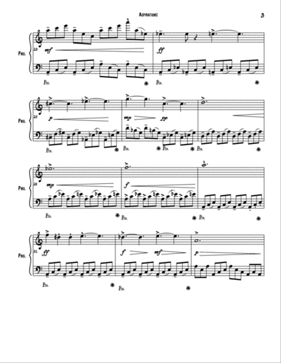 Aspirations Op. 1 Piano Solo scores gallery preview page 3