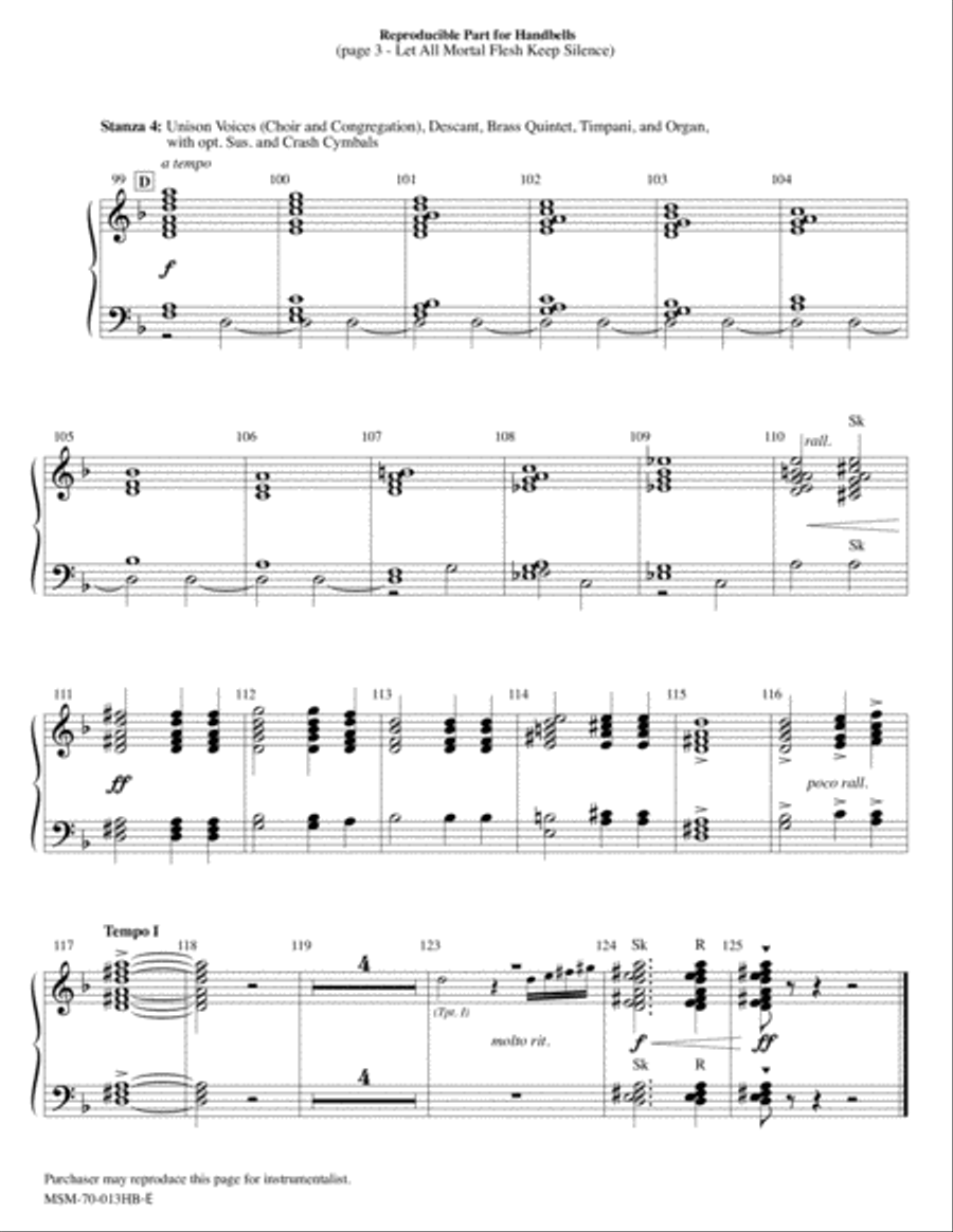 Holy Light A Candlelight Service of Carols (Downloadable Handbell Parts) Choir scores gallery preview page 3