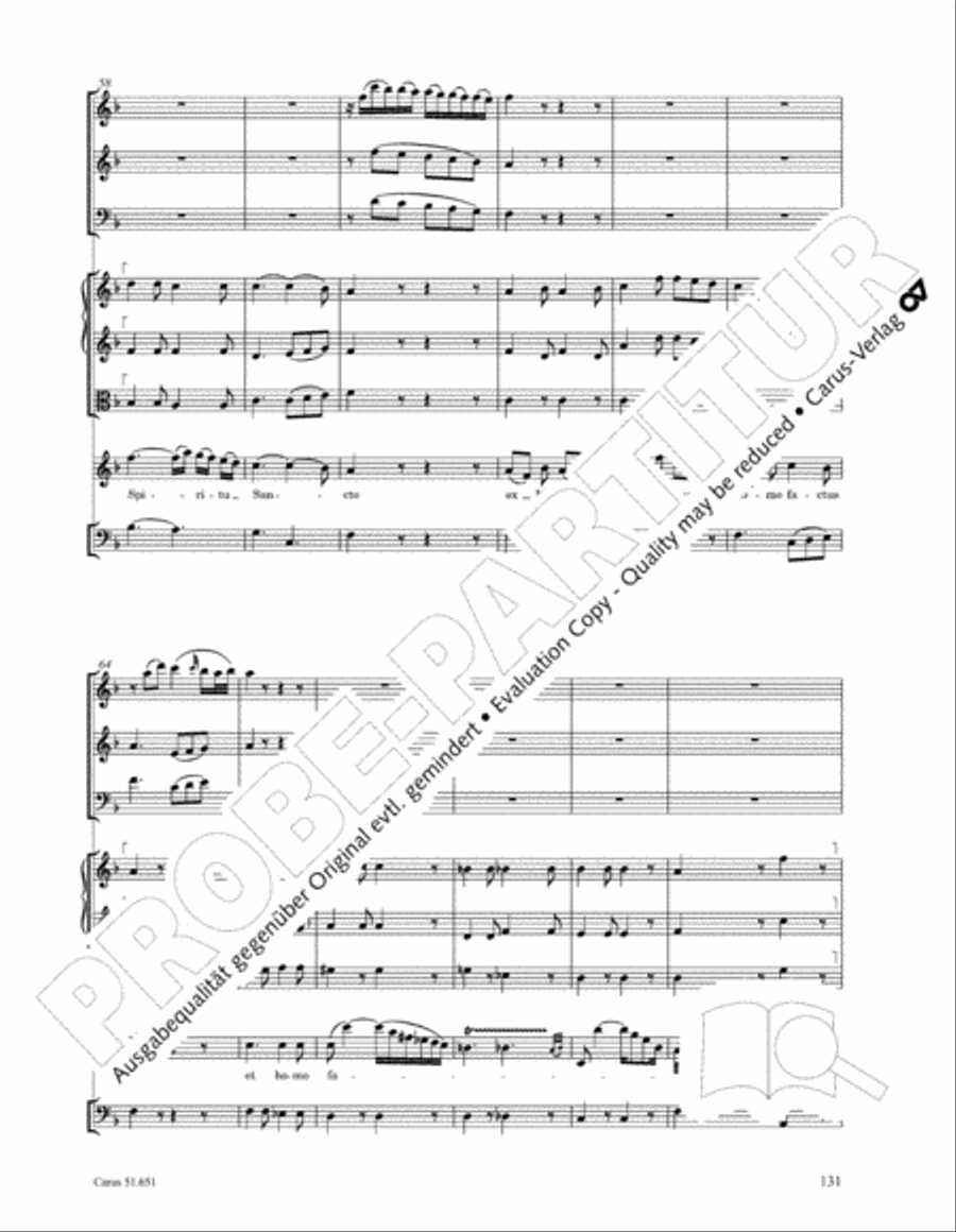 C Minor Mass, K. 427 (Missa in c KV 427) 4-Part scores gallery preview page 147