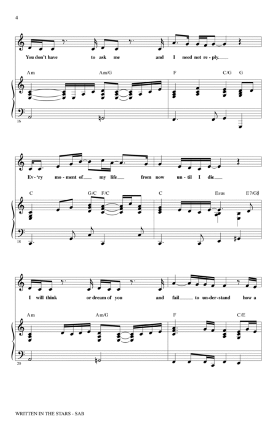 Written In The Stars (from Aida) (arr. Mac Huff) 3-Part scores gallery preview page 3