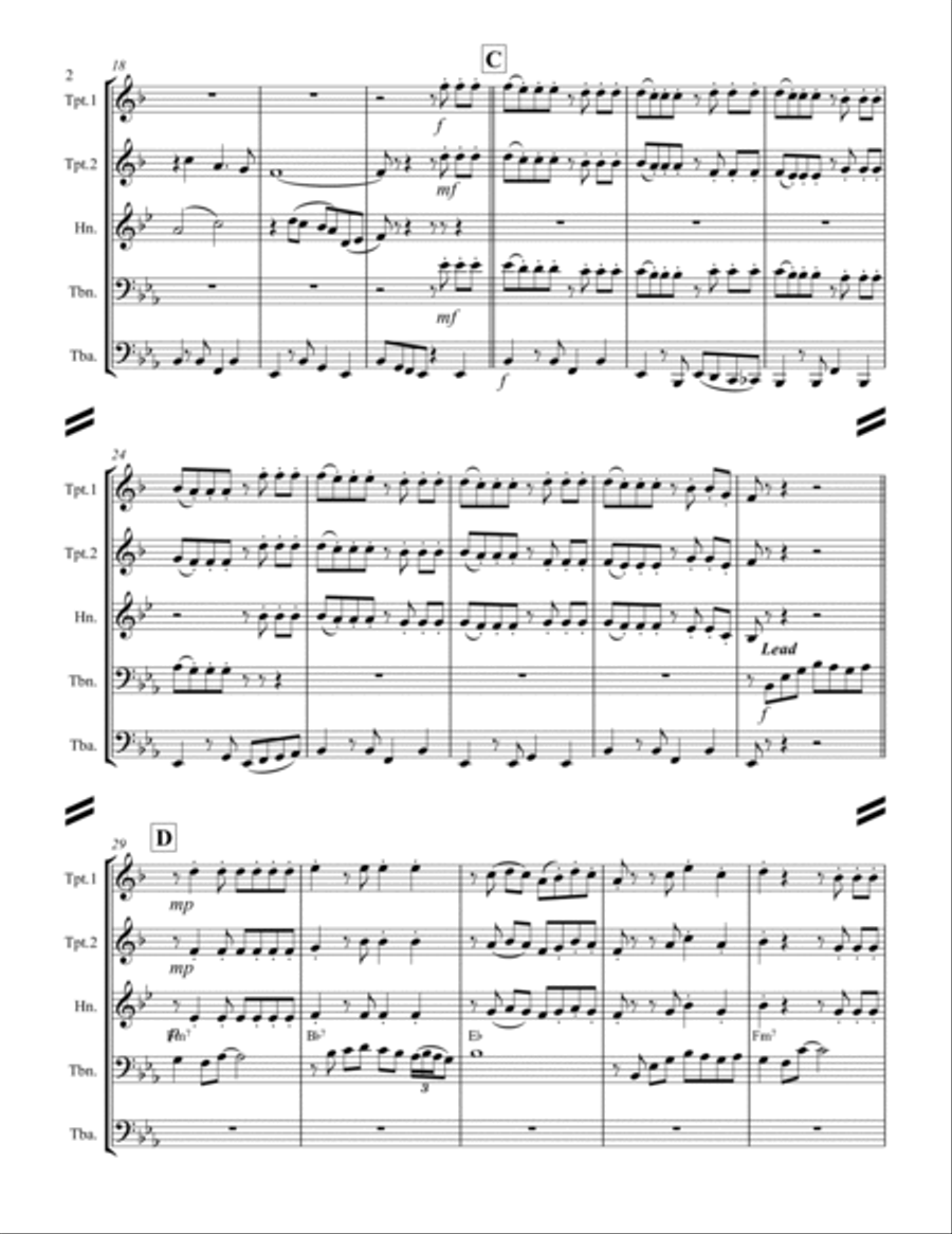 Cherry Pink And Apple Blossom White Brass Ensemble scores gallery preview page 3