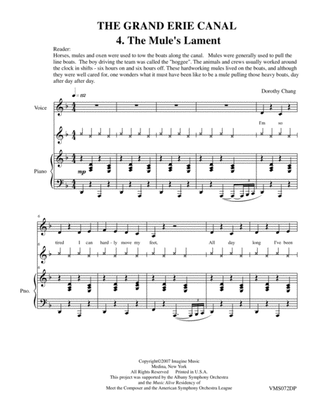 The Mule's Lament (choral score)