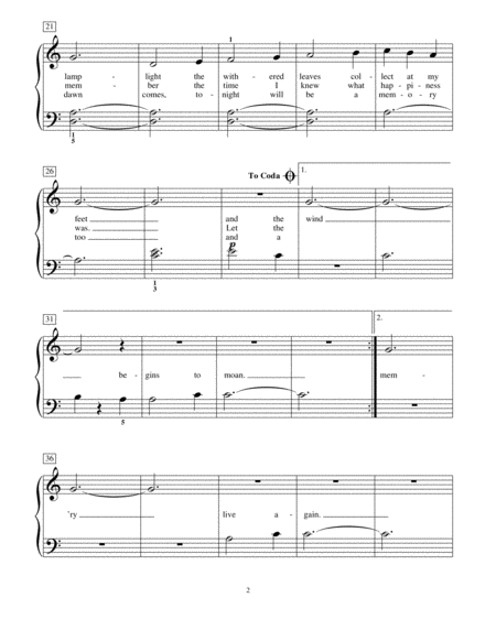 Memory (from Cats) (arr. Fred Kern)