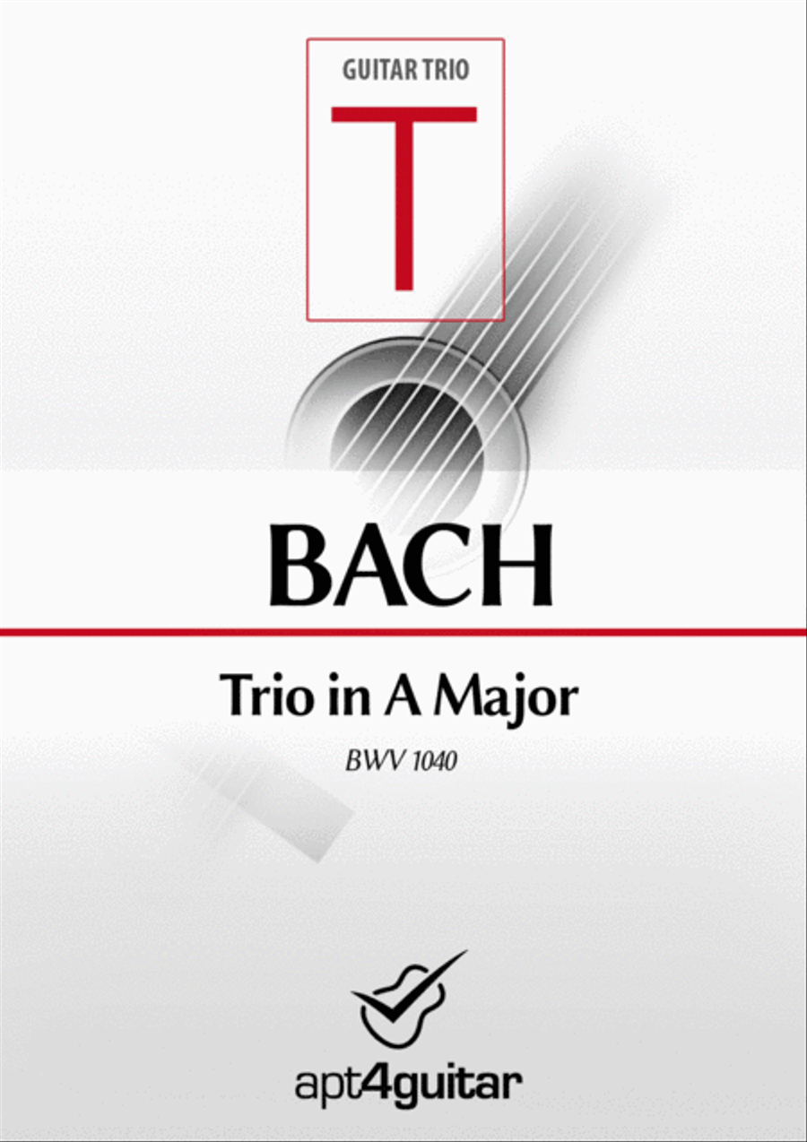Trio BWV 1040 Trio BWV 1040 Small Ensemble scores gallery preview page 1