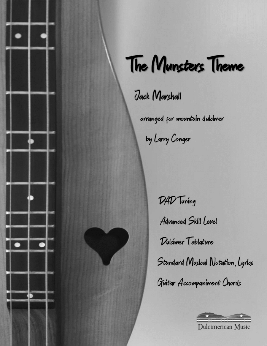 The Munsters Theme The Munsters Theme Dulcimer scores gallery preview page 1