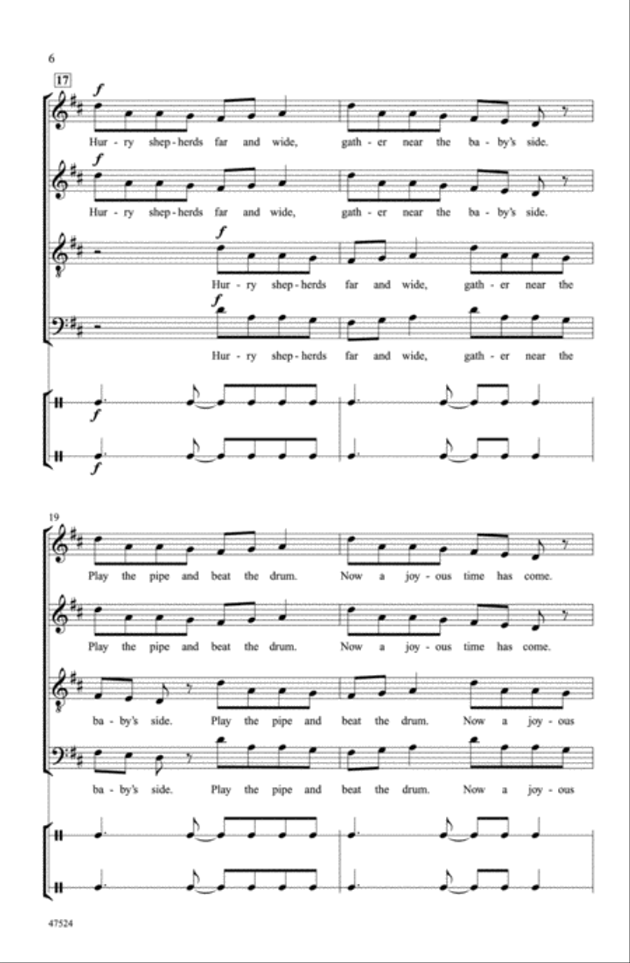 Hydom, Tiddlydom Choir scores gallery preview page 5