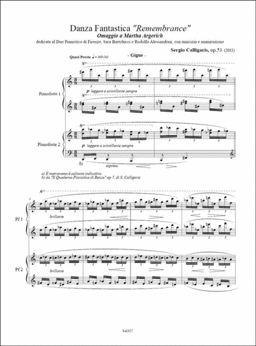 Danza Fantastica "Remembrance" Op. 53