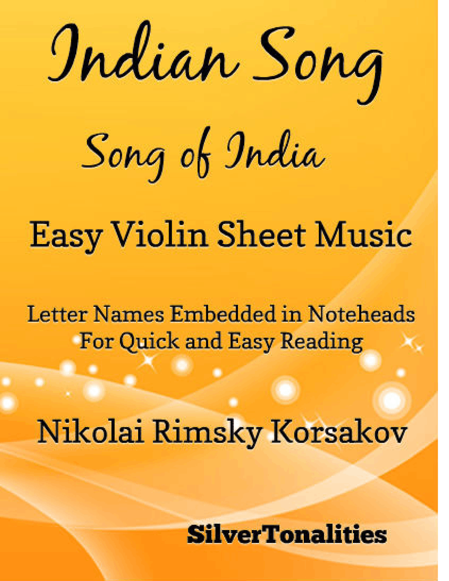 Indian Song Song of India Easy Violin Sheet Music Violin Solo scores gallery preview page 1