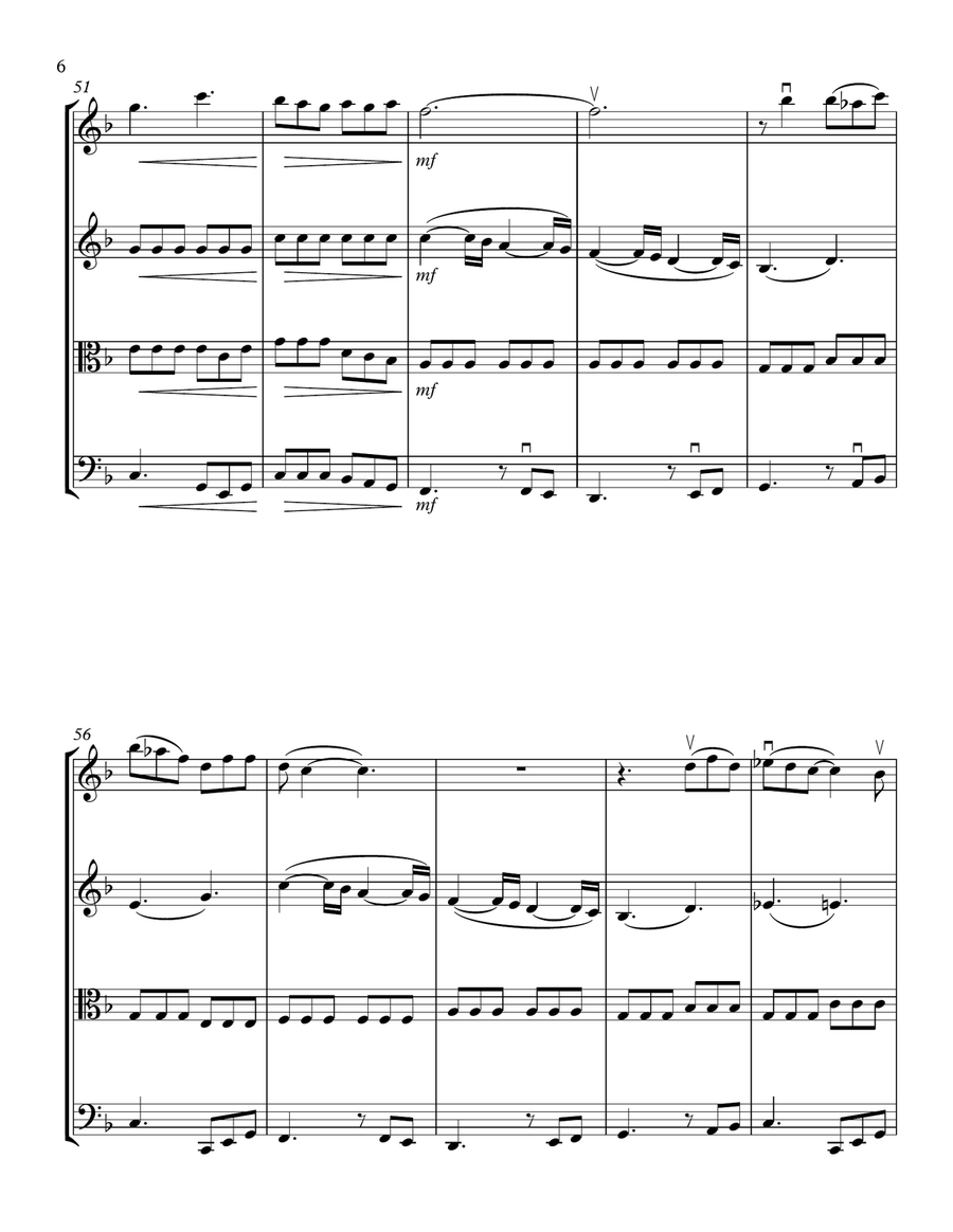 At Last String Quartet scores gallery preview page 6