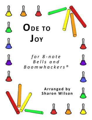 Book cover for Ode to Joy (for 8-note Bells and Boomwhackers with Black and White Notes)