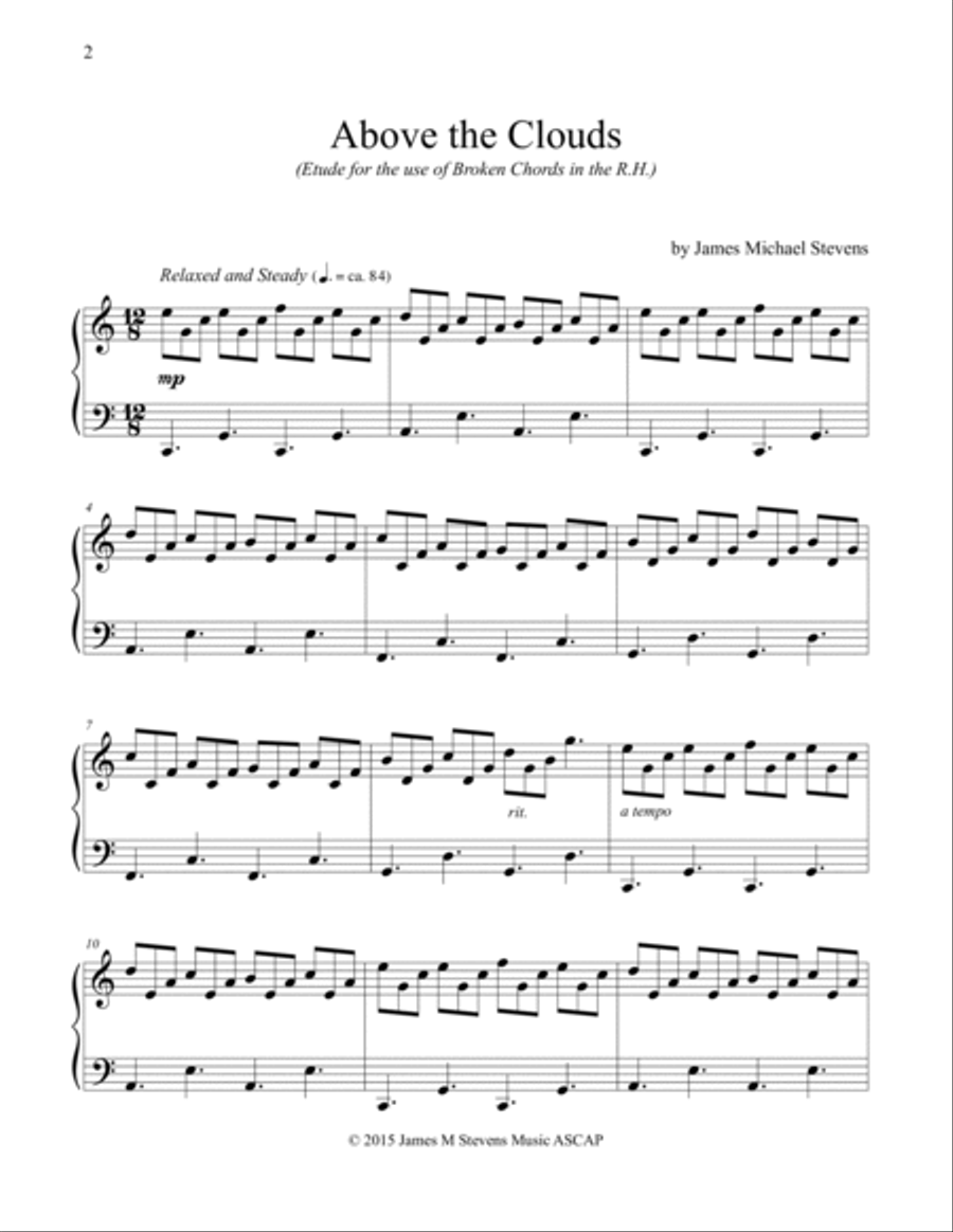 Above the Clouds Piano Solo scores gallery preview page 2