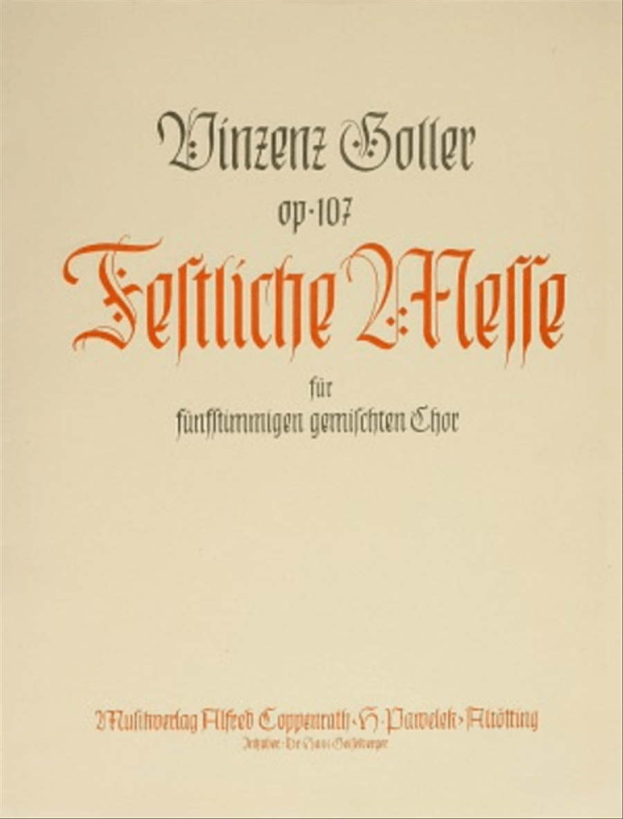 Festliche Messe SATBarB scores gallery preview page 1