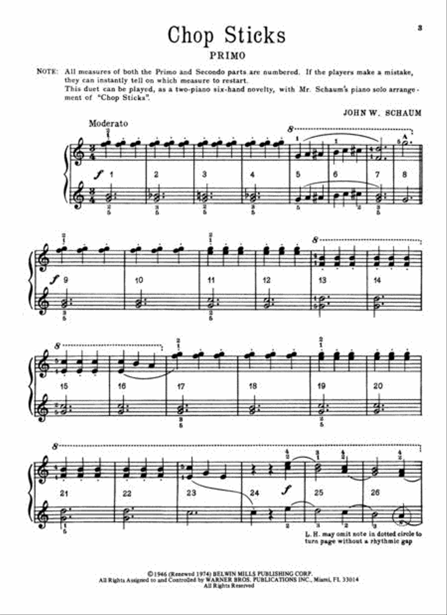 Chop Sticks Small Ensemble scores gallery preview page 2