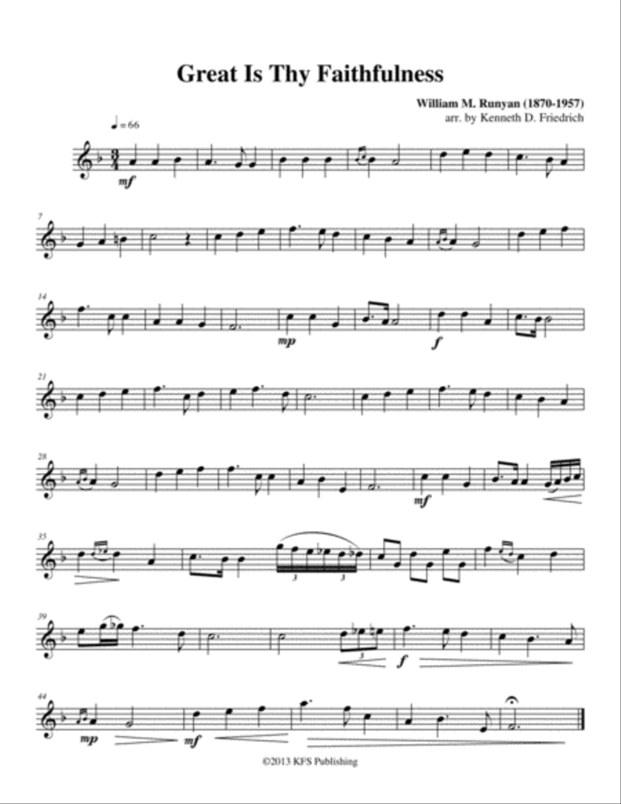 52 Selected Hymns for the Solo Performer - clarinet Clarinet Solo scores gallery preview page 6