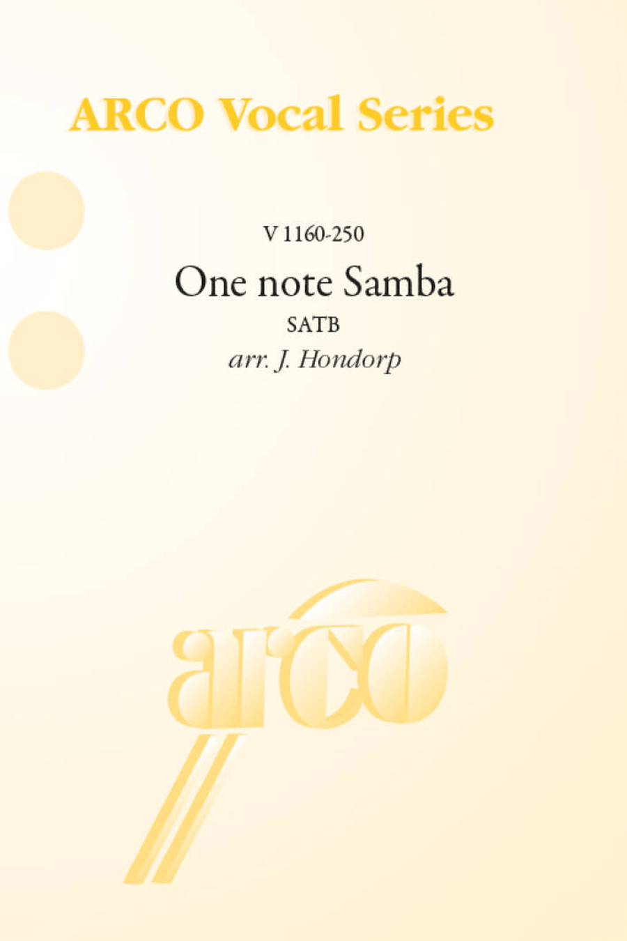 One note Samba 4-Part scores gallery preview page 1