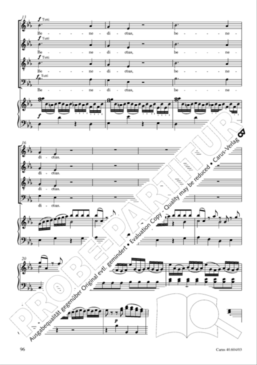 Grosse Mariazeller Messe in C 4-Part scores gallery preview page 105